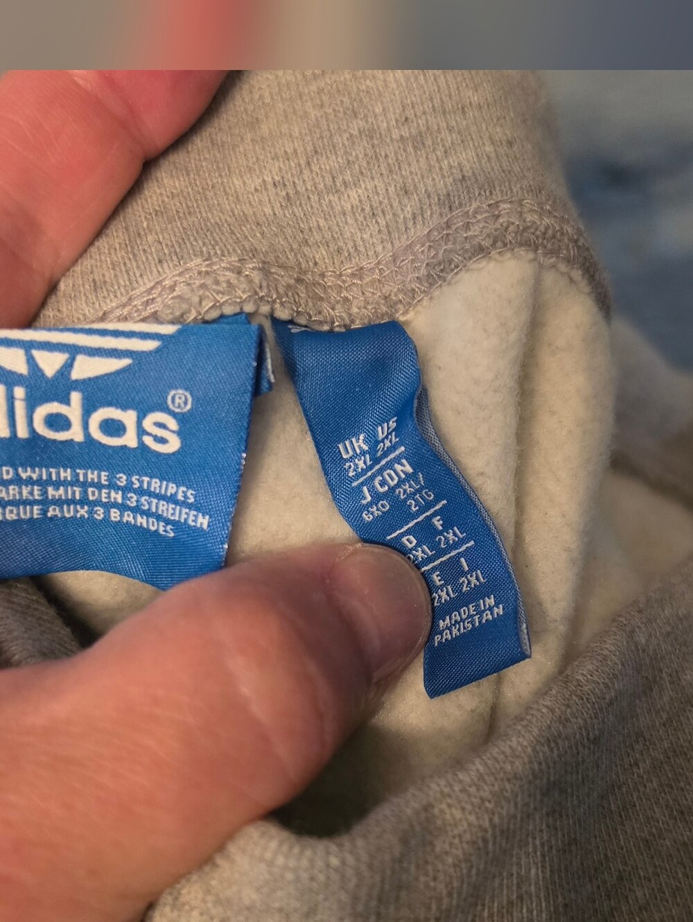 Adidas Trefoil Logo Gray Sweatpants Vintage - Picture 6 of 6